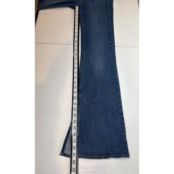 Just Black Women’s High Rise Flare Bootcut Jeans Size 27 Stretch Denim - Picture 7 of 9